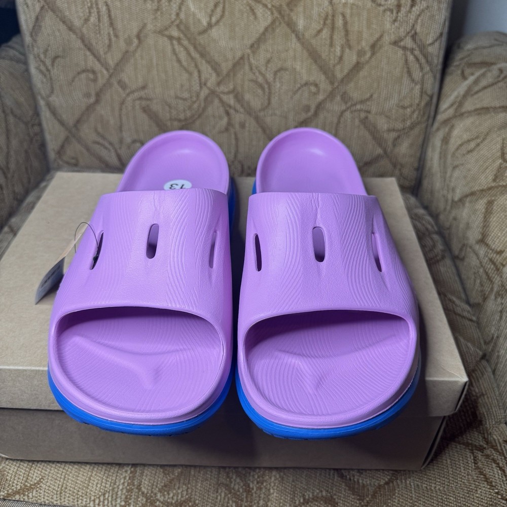 HOKA Ora Recovery Slide 3 Cyclamen/Coastal Sky Men's 13 NEW