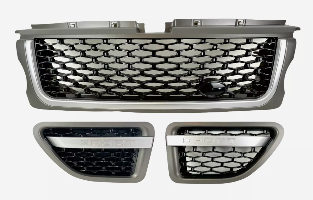 Range Rover Sport Front Grille Side Vents Black Grey Silver L320 Fits 2005-2009