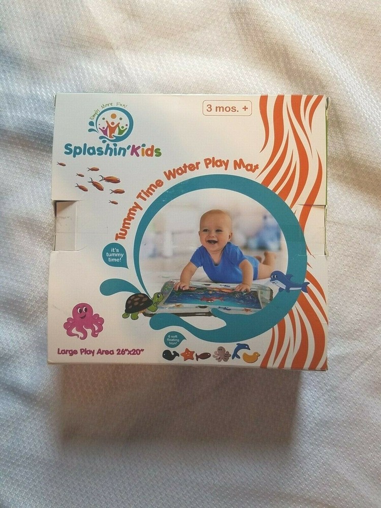 NEW Splashin'Kids Inflatable Tummy Time Premium Water Mat Infants 26