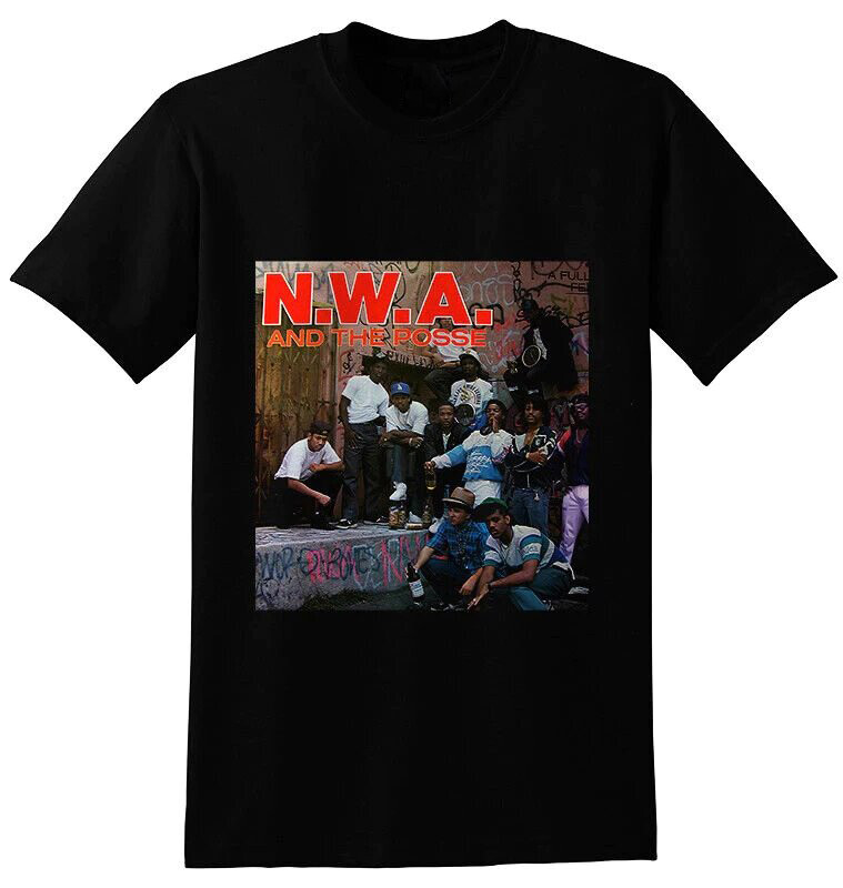 Music Funny Hiphop T-shirt N.W.A and the posse NWA Delasoul Trible Call Quest
