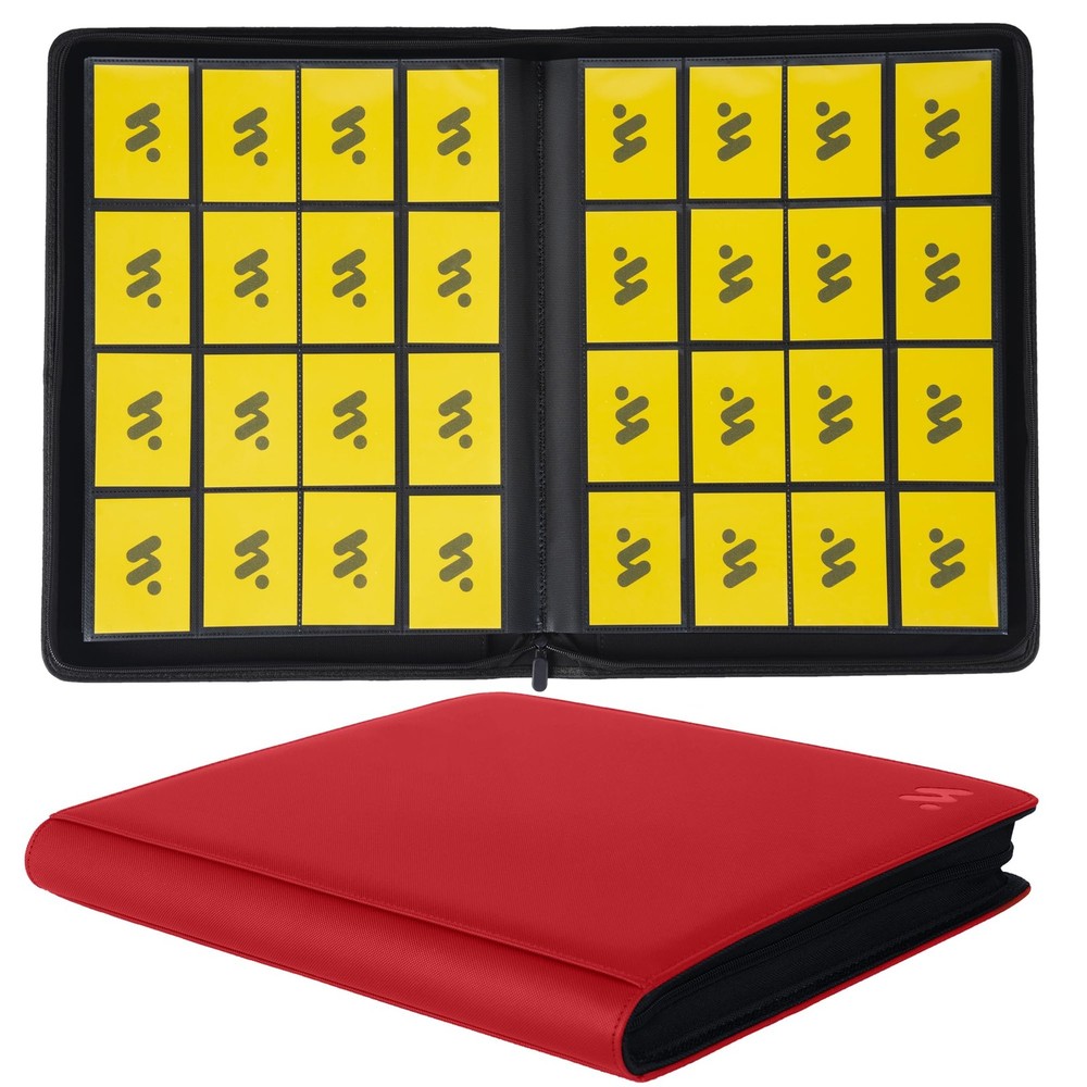 Premium 1000+ Pockets Card Binder,16 Pockets Trading Card Binder Ringless Sid...