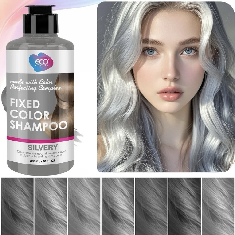 Silvery Eco Finest Color Fixing Shampoo 10 oz New Sealing Formula