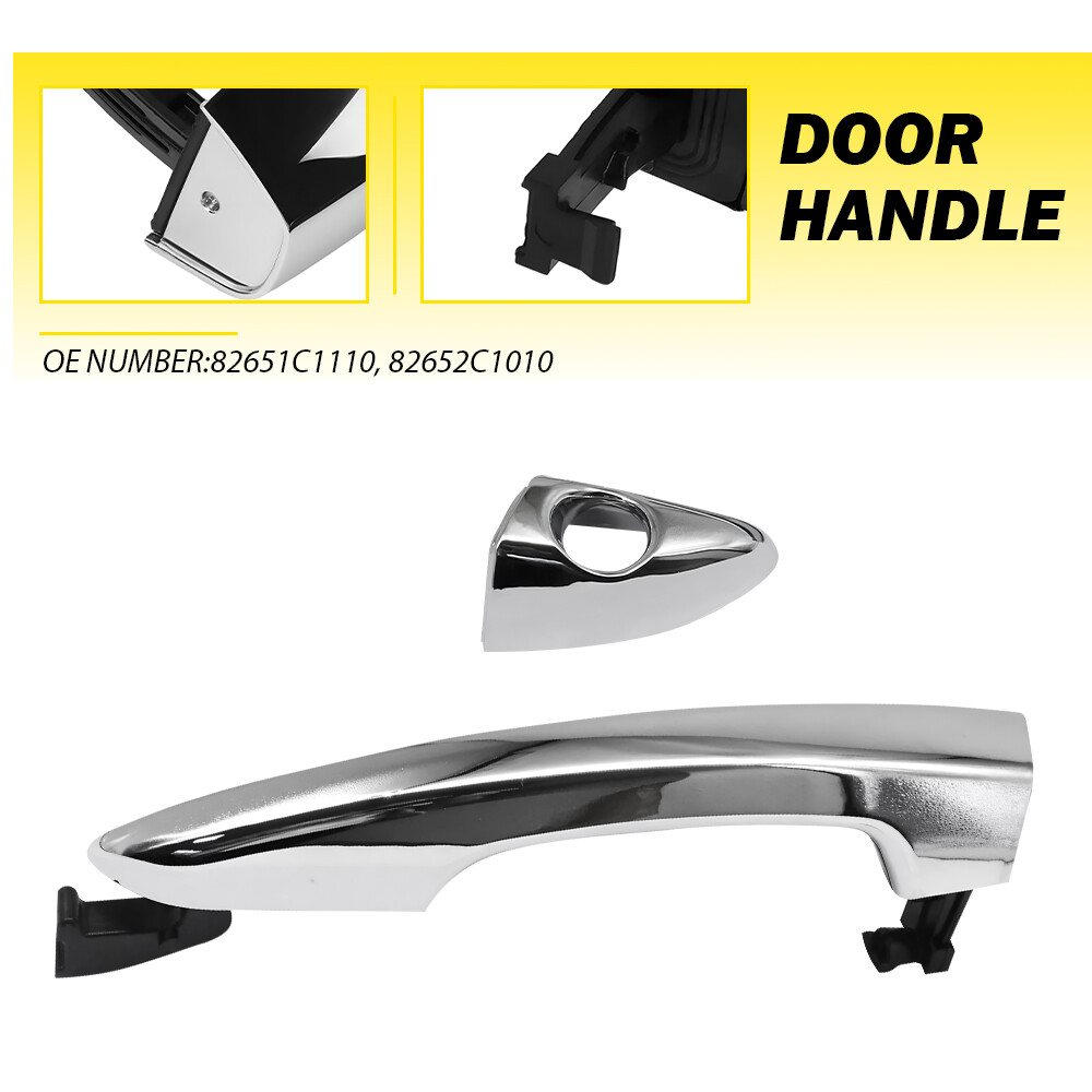 Front Outer Door Handle W/ Cap Driver Left Side for Hyundai Sonata 2015-2019