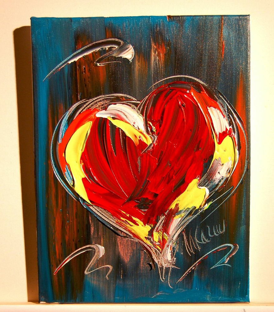 HEART█art █PAINTING█MODERN█ORIGINAL█CANVAS█ART█LARGE█CONTEMPORARY█cqwqU