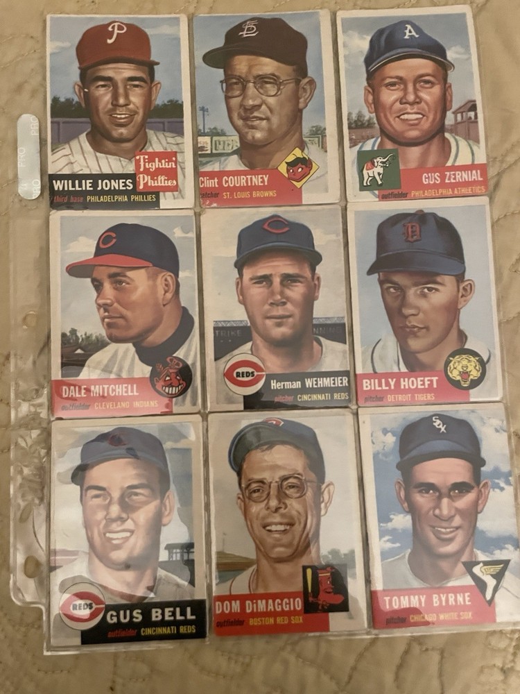 1950s baseball card lot
