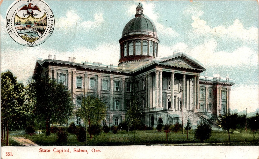 OREGON, STATE CAPITOL, SALEM, E. WHEELOCK & CO Postcard