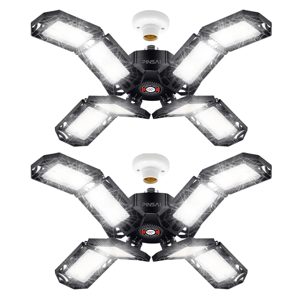 LED Garage Light,Super Bright Screw in E26/E27 Ceiling Work Lamp, 200W 20000 ...