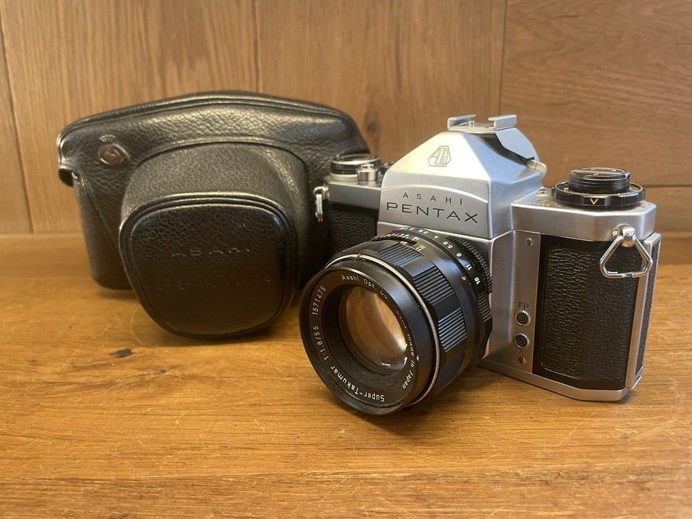 *Near Mint ++ w/ Case* Pentax SV Film Camera Super Takumar 55mm F/1.8 From Japan