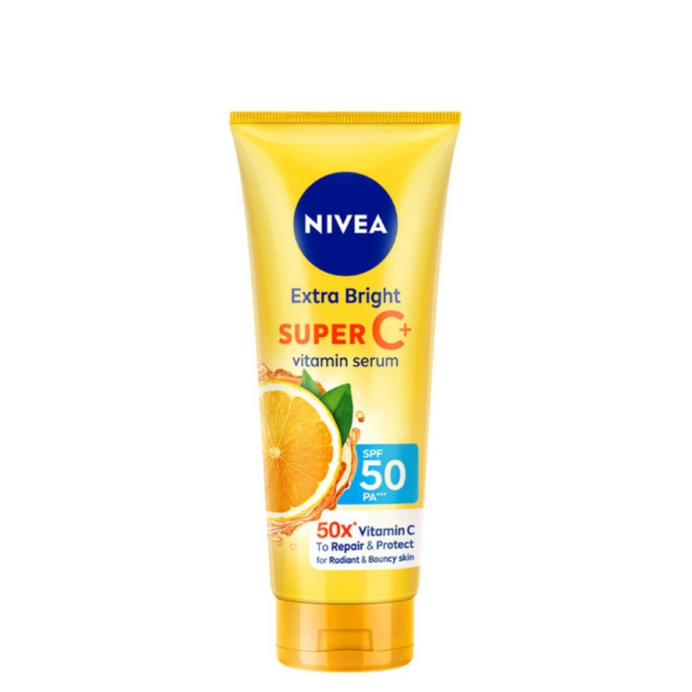 NIVEA Extra Bright Super C+ Vitamin Serum 70ml Body Lotion Free Shipping