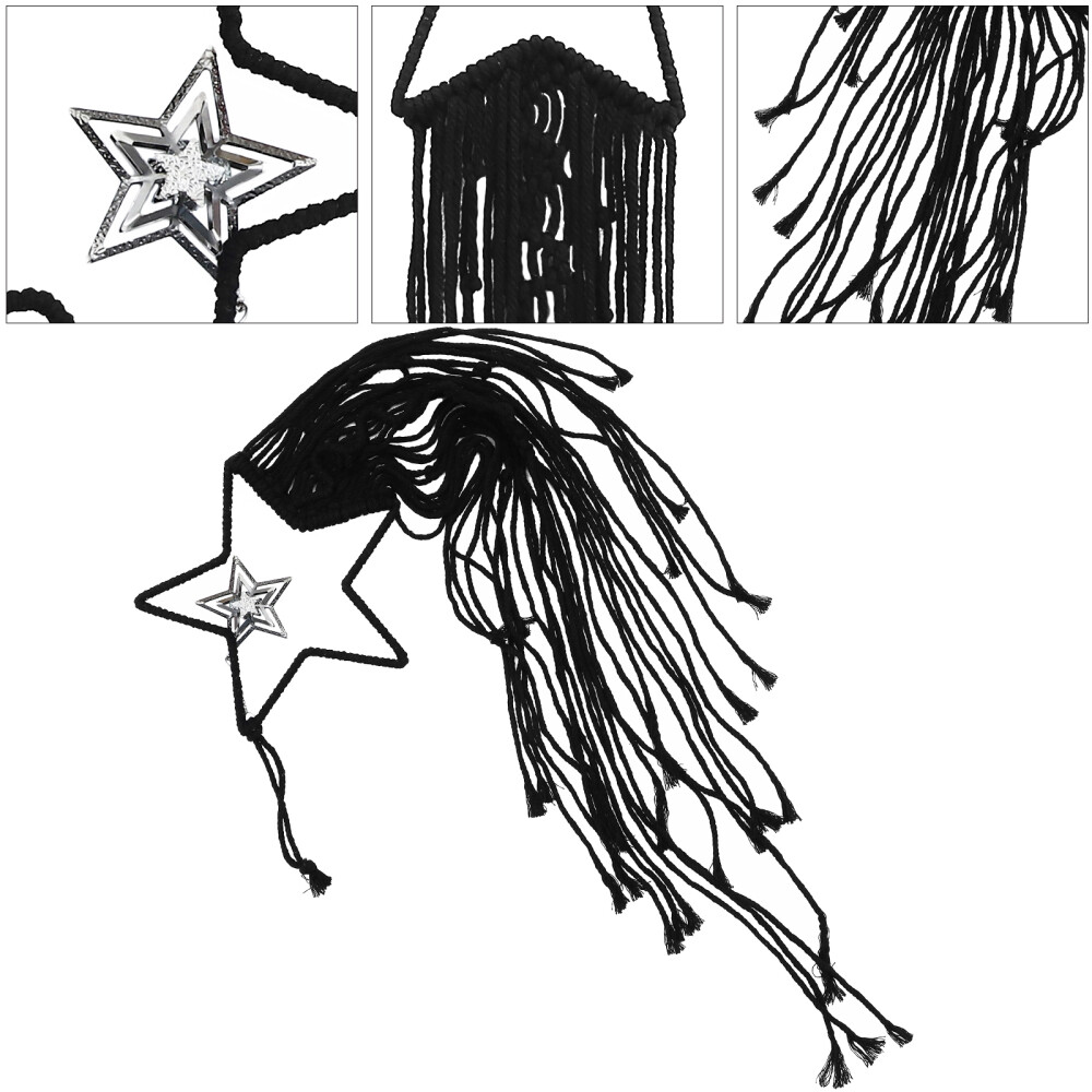 Macrame Cotton Rope Star Hanging Planter Decoration for Nursery or Home