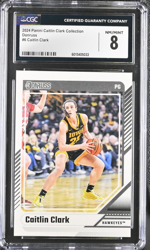 2024 Panini Caitlin Clark Collection Caitlin Clark #6 Donruss Basketball CGC 8