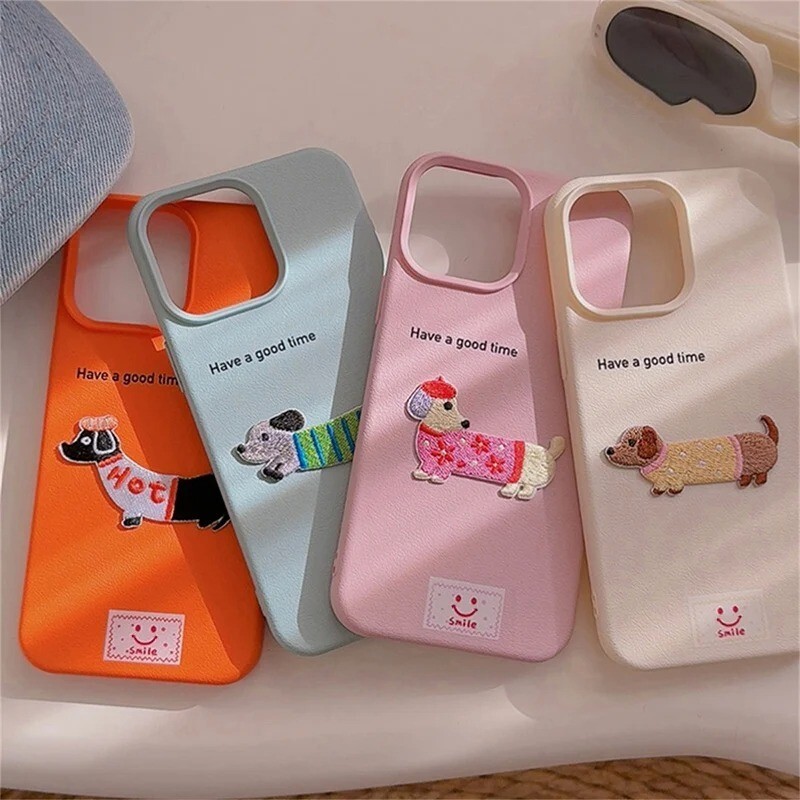 iPhone Case for 16 15 14 13 12 Pro Max Cute Cartoon Pattern Phone Cases