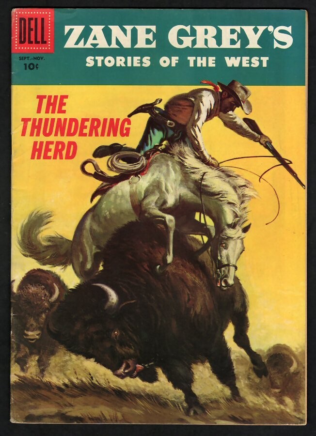 1956 #31 ZANE GREY'S THE THUNDERING HERD DELL COMIC BOOK..FINE+ or better