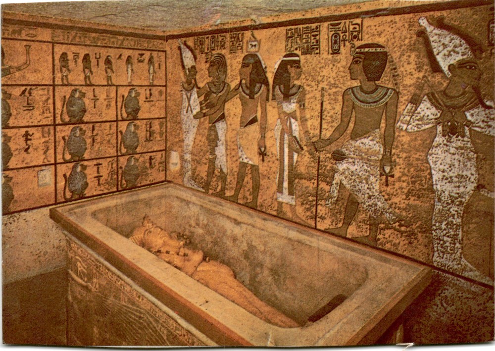 Thebes, Tut Ankh Amun, Burial chamber, Art Publishers, Lehnert & Postcard