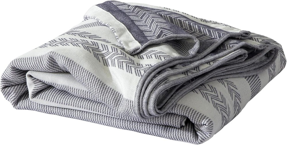 Queen Size 70% Rayon Blanket, Navy Blue, 90x90 Inches