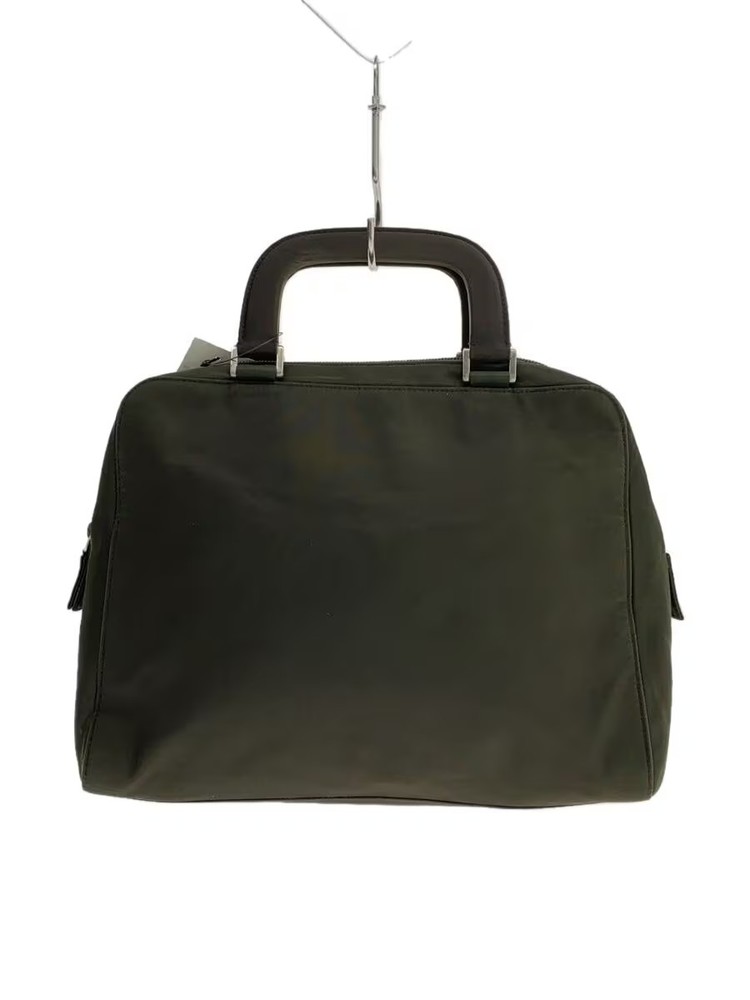 RARE PRADA Nylon Shoulder Bag with Triangle Logo in Green 2-Way Style