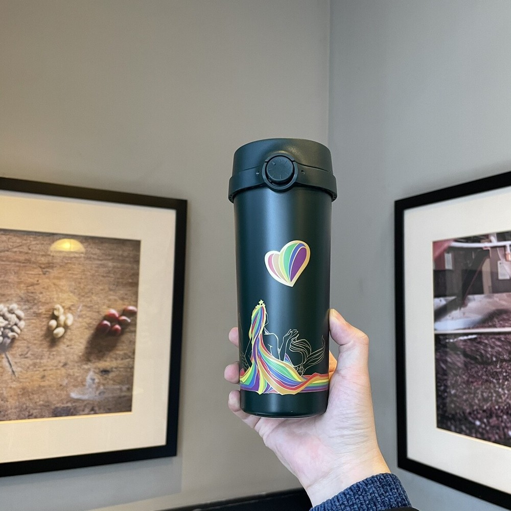 New 2022 China Starbucks Valentine's Day Rainbow Great Love 16oz SS Tumbler