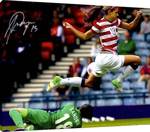 Alex Morgan Olympic Leap Autographed Photoboard Soccer Wall Art