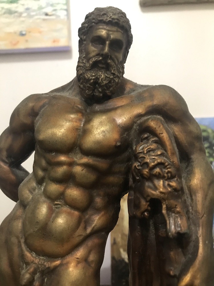 Hercules Greek Bronze Statue Handcrafted in Greece