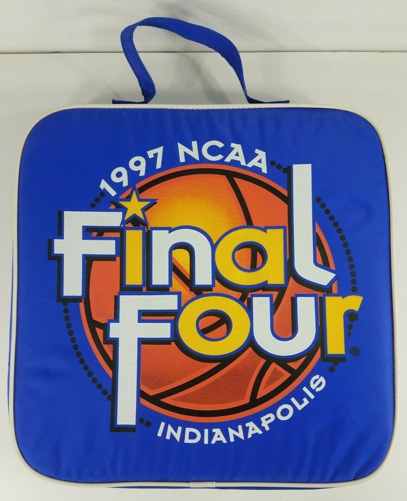 1997 NCAA Final Four Indianapolis basketball seat cushion with handle and pocket