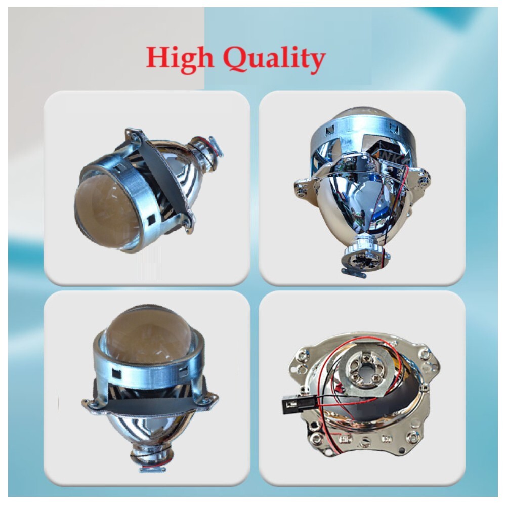 3.0-INCH Bi Xenon HID Projector Lens LHD Hi-Lo Beam Car Headlight Retrofit Blue