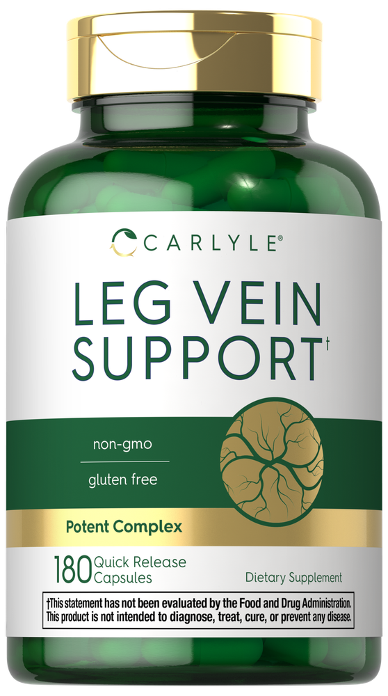 Leg Vein Supplement |180 Capsules | Supports Healthy Vein Function | by Carlyle