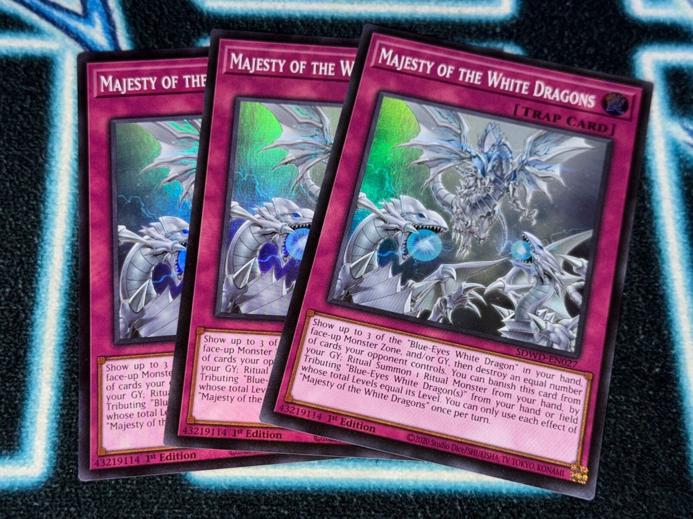 White Dragon Majesty Trio - SDWD Super Rare SR White Destiny