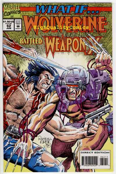 WHAT IF 62 Wolverine vs Weapon X Busiek 1989 Near Mint Plus Condition  