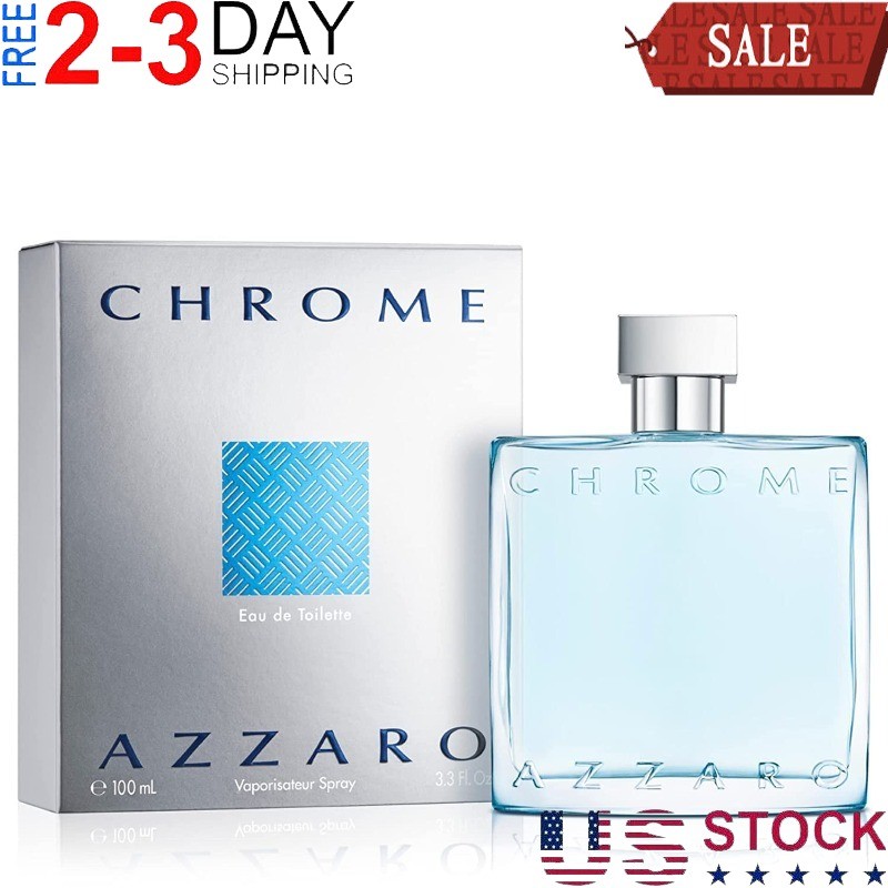 CHROME By Loris Azzaro for Men Cologne 3.3 Oz / 3.4 Oz EDT New in Box
