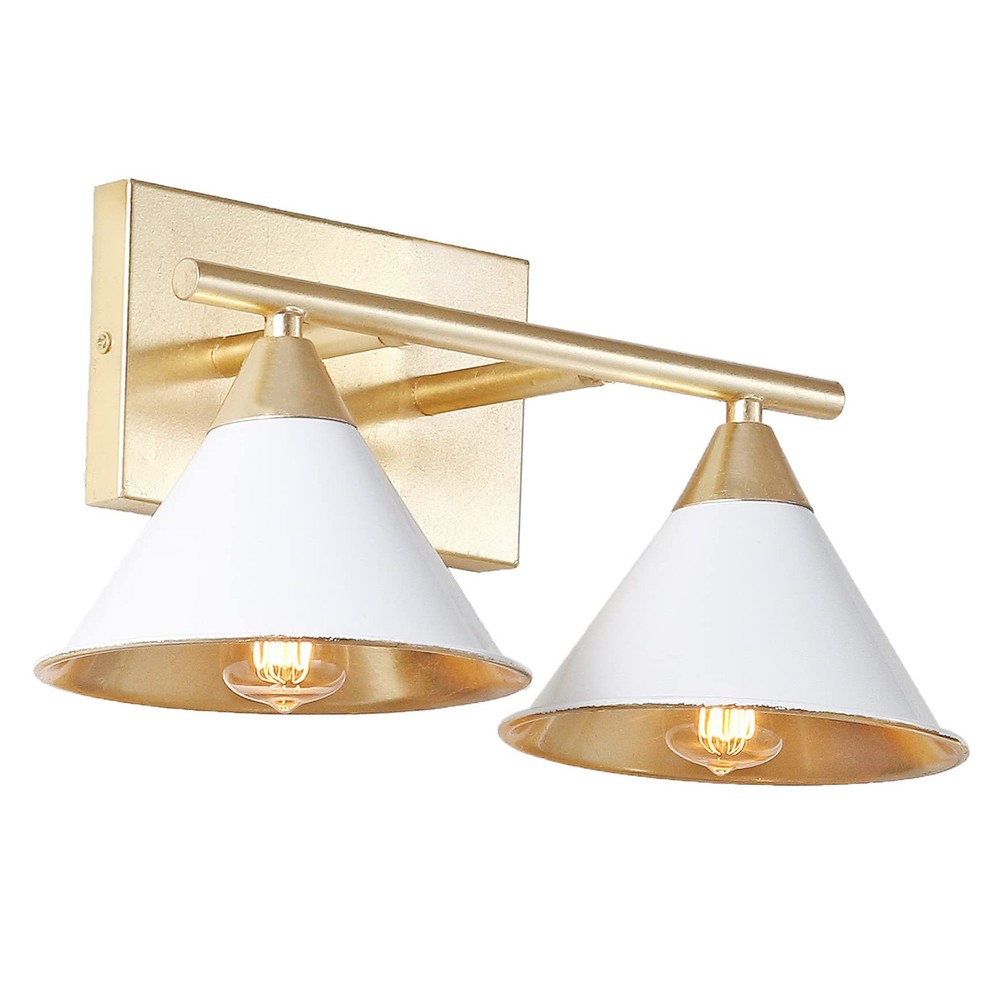 JYL9013A Yvette 16-Inch 2-Light Metal Vanity Wall Light Contemporary Transitional Design