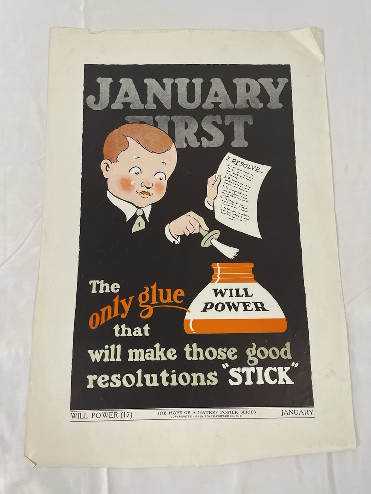 New Years Will Power Hope of A Nation 1929 Propaganda Poster Series-image