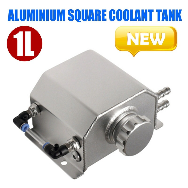 1L Aluminum Radiator Coolant Overflow Bottle Recovery Reservoir Car Universal US