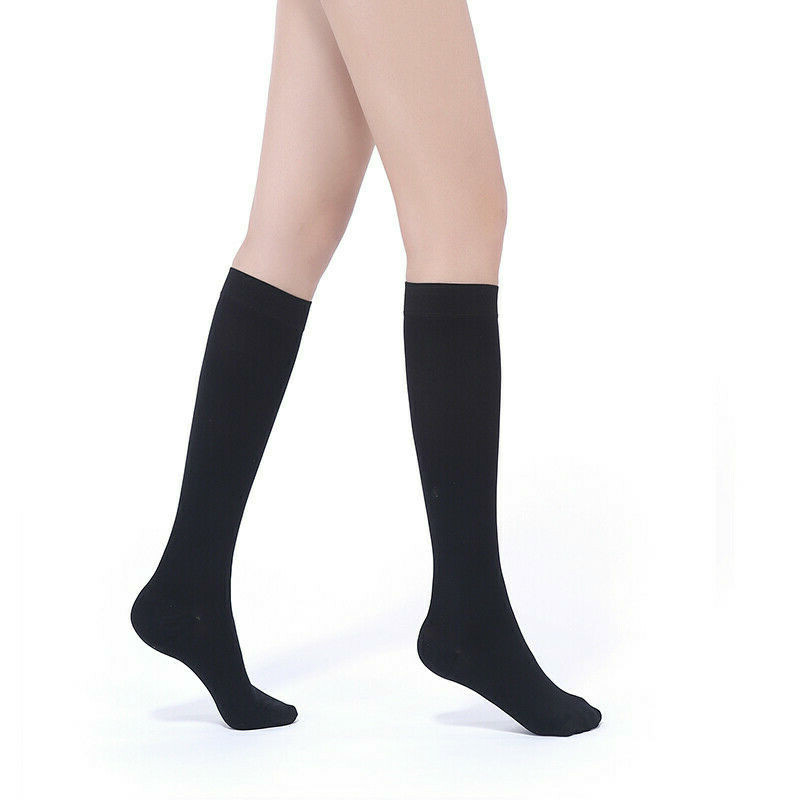 Compression Socks for Women & Men – Closed Toe Calf Support for Sports, Travel & Flying