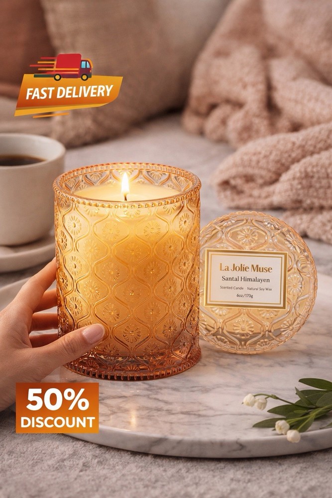 LA Jolie Muse Scented Candles, Candle Gifts for Women,sandal Himalayan