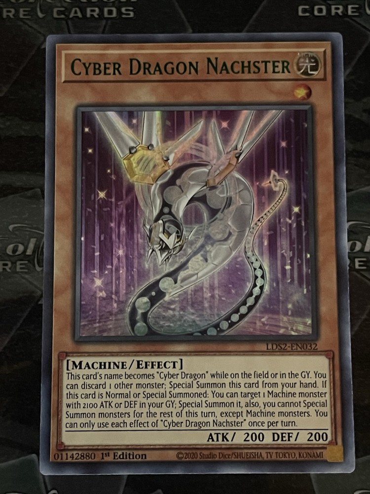 Cyber Dragon Nachster Green LDS2-EN032 Legendary Duelists Season 2 1st Edition-image