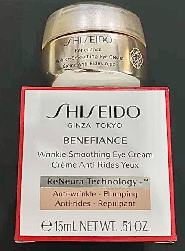 Shiseido Benefiance Wrinkle Smoothing Eye Cream 0.5oz/15ml - Lift, Exp. 2026