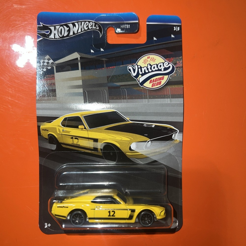 2024 Hot Wheels Premium Vintage Racing Club 1969 FORD MUSTANG BOSS 302