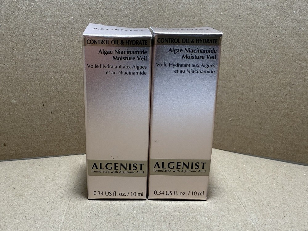 (2-Pack) Algenist Algae Niacinamide Moisture Veil Travel Size 10ml