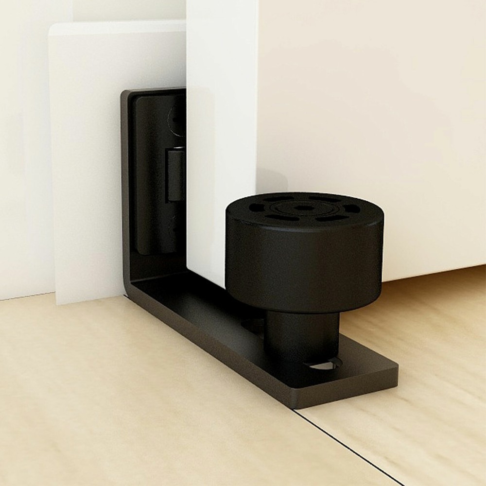 Adjustable Floor Guide for Sliding Barn Door Hardware Kit Wall Mounted by CCJH