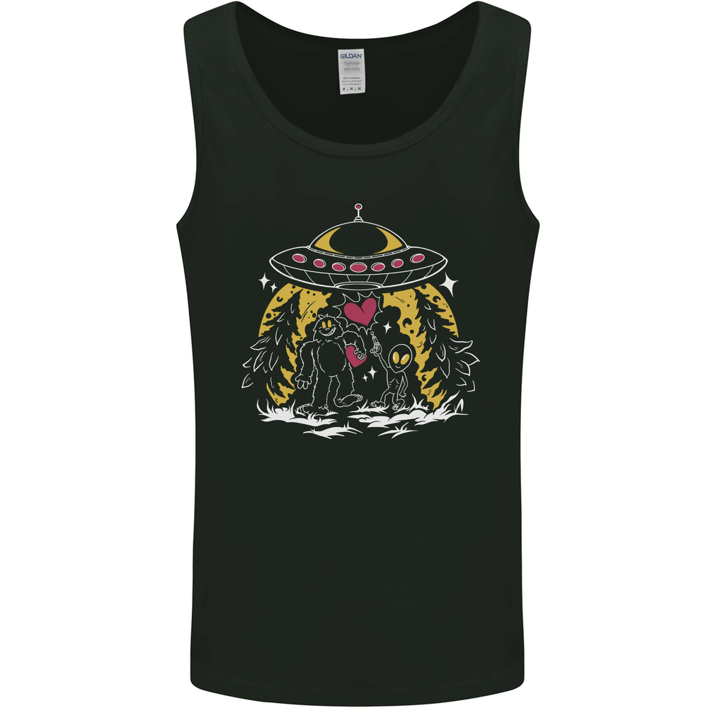 Bigfoot & Alien UFO Mens Vest Tank Top
