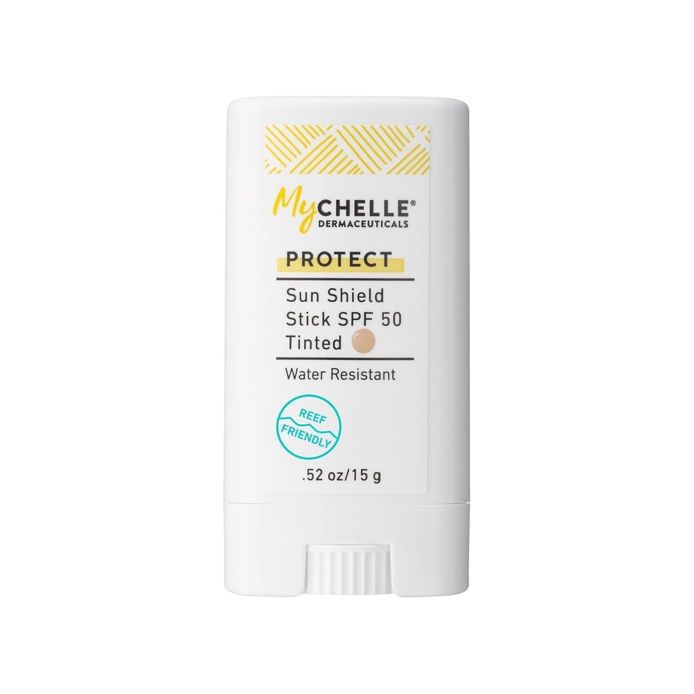 MyCHELLE Tinted Mineral Sun Shield Stick SPF 50 Reef Safe 1 Pack