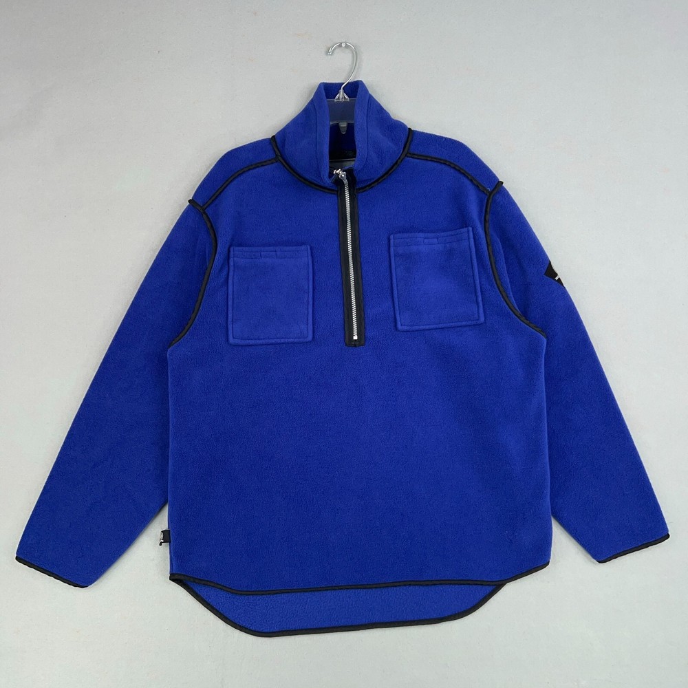 Vintage Tommy Hilfiger Blue Fleece 1/2 Zip Pullover Jacket Men's Medium