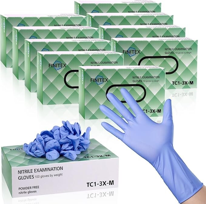 Purple Nitrile Exam Gloves 3.2 mil Latex-Free Disposable Medical