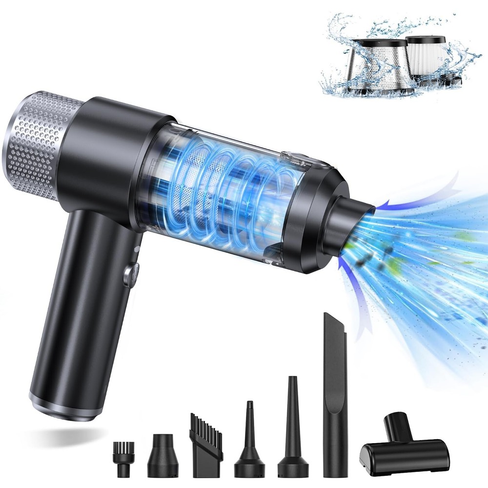 Car Vacuums, Handheld Vacuum Cordless - 2-in-1 Car Vacuum Suction & Blowing F...