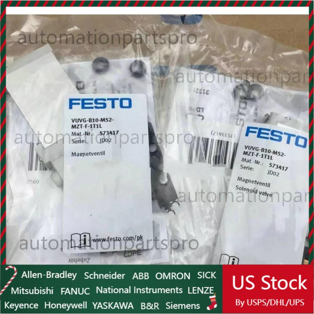 1PC New VUVG-B10-M52-MZT-F-1T1L FESTO 573417 Fast Shipping Solenoid Valve