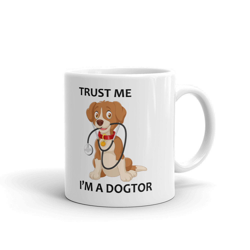Trust Me I'm A Dogtor Funny Coffee Tea Ceramic Mug Office Work Cup Gift