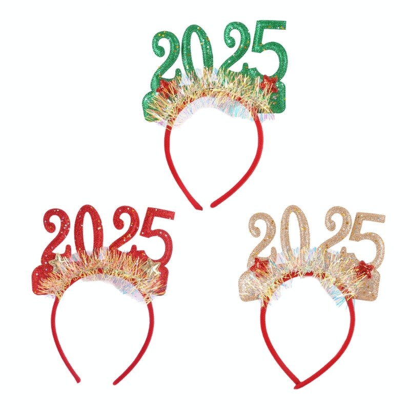 2025 New Year Sequined Headdress Carnival Party Headpiece Holiday Accessory