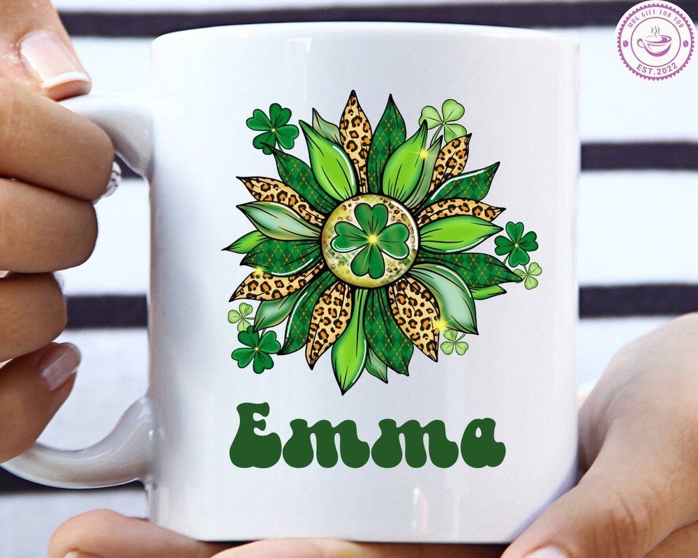 Custom St Patricks Day Irish Mug with Shamrock – Lucky Irish Gift