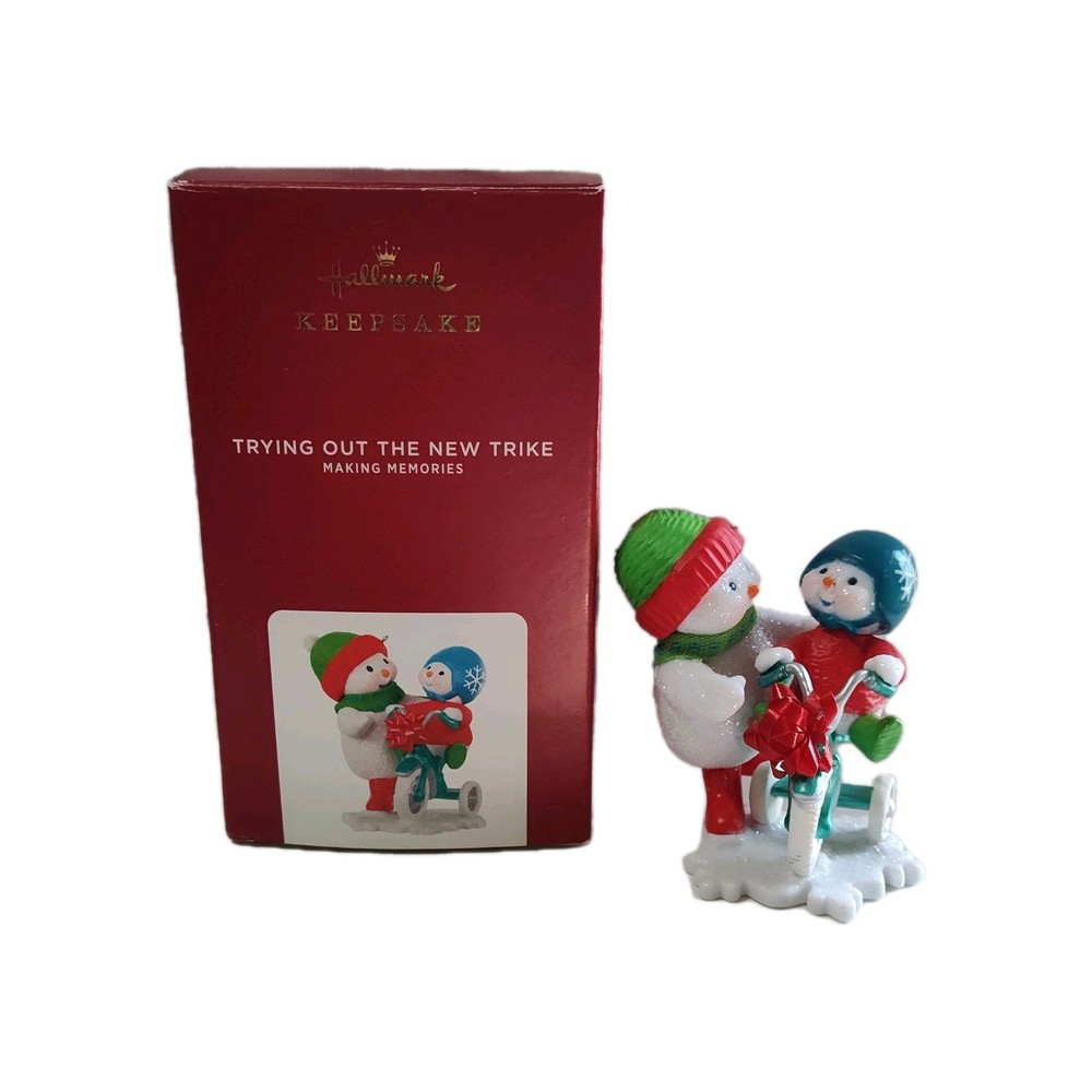 Hallmark Keepsake Ornament Snowman on Trike 13th Series 2020