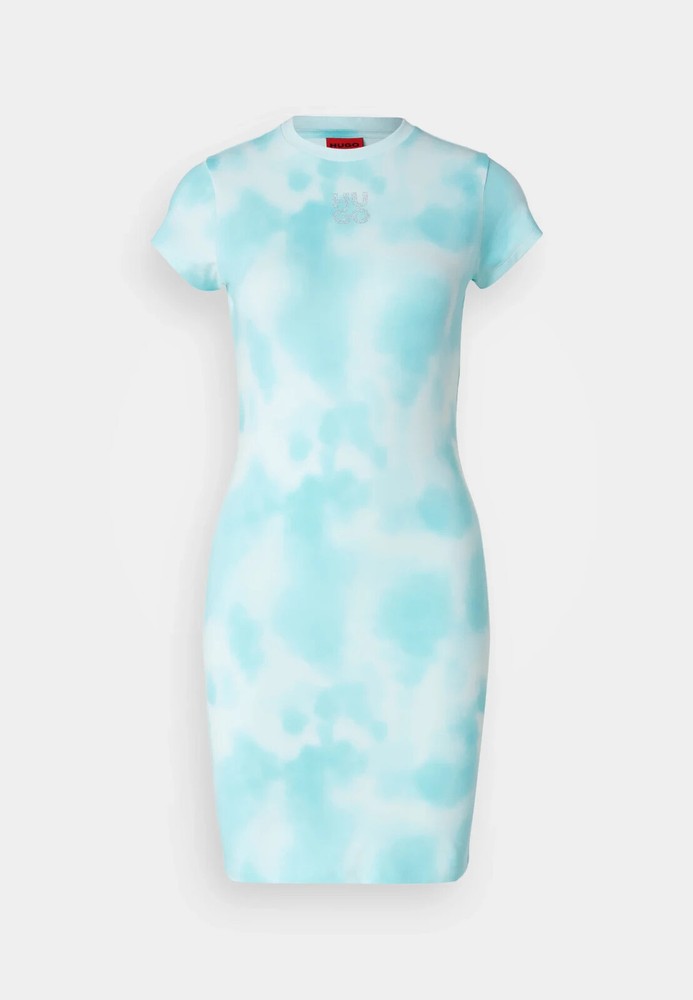 Hugo Boss Womens Blue Nabilla T-Shirt Dress - Size S - RRP £129